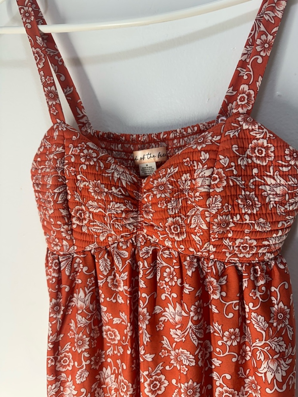 Red & White Floral Tiered Maxi Sundress - Picture 10 of 10